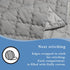 34.2x50 Grounding Mat Cotton Bed Pad Silver Fiber Quilted Grounded Play Mat in Earth Connected Cloud Bedding with Cord