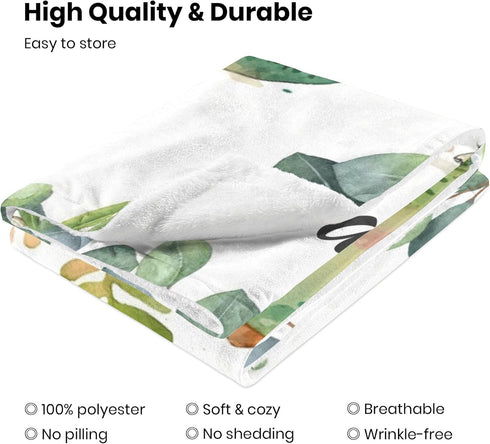 Novusopt 30 40 Personalized Baby Blanket,Custom Dino Blanket Girl Boy-Dinosaur Customized Baby Blanket with Name,Kids