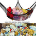 Stuffed Animal Hammock, Jumbo Toy Storage Net 83" Wall Sling, Extra Large Kids Mesh Toy Net Organizer (Black)