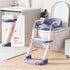 Snugzy 3-in-1 Toddler Potty Training Seat Foldable Potty Training Toilet with Step Stool Adjustable Potty Chair