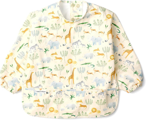 Loulou Lollipop Long Sleeve Mess Free Waterproof Bibs, for baby boys and
