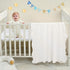 40x31 Inches Thick Cotton Knit Baby Blanket Soft Breathable Newborn Blanket for Boys & Girls, Wavy Pattern Receiving