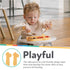 Nuby Animal Friends Silicone and Stainless Steel Fork and Spoon Set - 12+ Months - Yellow Giraffe by Nuby