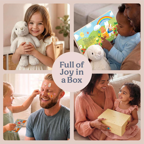 Set 11 3 Praise Bunny Christian Easter Gift for Kids Singing Plush Toy with Bible Songs, Hardcover Blessing Book
