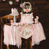 1st Wildflower High Chair Banner Birthday Decorations For Girl Pink Flower Cake Topper Hat Floral Theme Party