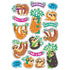 Trend Thoughtful Sloths Sparkle Stickers, 32 Count Classroom Incentives