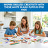 8 Pack Set 28pcs 5.5x8in Decorably Blank Puzzles for Kids with Matte Finish, Each to Draw On for Boys & Girls