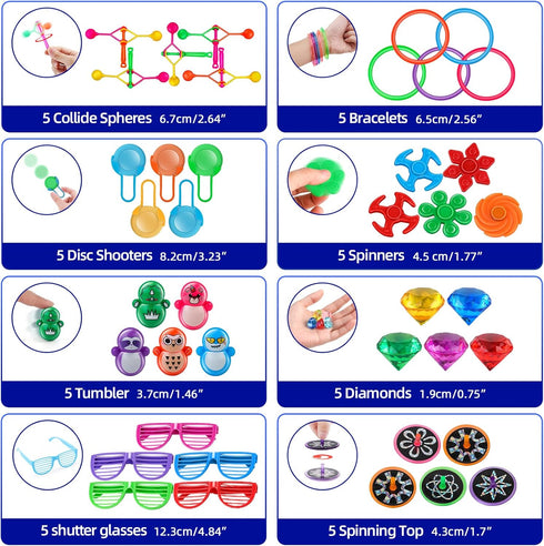 Amy&Benton 1000pcs Party Favors for Kids 3-12, Goodie Bags Stuffers, Pinata Fillers, Classroom Prizes