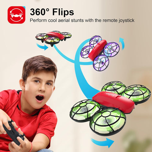 Swifsen 3D Mode,2 Drone with Camera for Kids and Beginner,Birthday Gift Toy for Boys and Girl,Indoor Quadcopter Plane