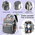 GLIXAVIA Backpack 16 Backpack Diaper Bag with Changing Pad Large Capacity, Pockets, USB Port, Waterproof Travel for Mom