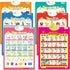 6Pcs Electronic Interactive Alphabet Wall Chart - ABC Learning Toys for Kids, Talking 123s, Animals & Vegetables