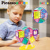 PicassoTiles Magnet Tile Building Blocks Ferris Wheel Amusement Kit, Compatible with Magnetic Tiles Construction Toy Set