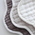 6 Pack MUKIN Soft Cotton Muslin Baby Bibs | Adjustable Snap Closure for Newborns| Absorbent for Drooling, Teething