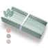 Organic Cotton Contoured Baby Changing Pad with Waterproof Foam Mattress, Soft Removable Cover, Safety Strap