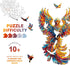8.5 5.6in 70pcs Wooden Puzzles for Adults - Flameborn Wooden Jigsaw Puzzle, Unique Animal Shaped Wood Puzzles Adult