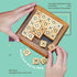 BSIRI Pushing Me Wooden Tic Tac Toe Game - Tabletop Board Game for Farmhouse Decor, Unique Gifts for Adults