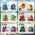 Sets, 12PCS 6 1 Sets, Mini Building Block Vehicle Train Toys Building Blocks, in STEM Toys Eggs Building Party Favors