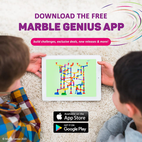 Marble Genius Spinning Wheels, Marble Run Accessory Add-On Set (5 Pieces) for Problem-Solving Fun