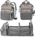 Baby Diaper Bags with Changing Station, Waterproof Backpack for Moms Dads with USB Charging Port