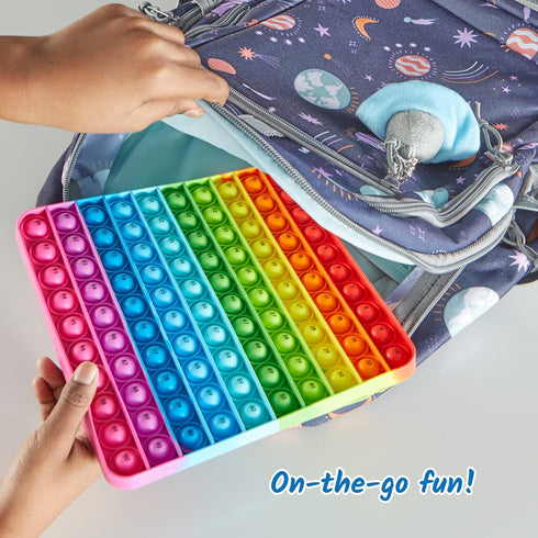 hand2mind Hundred Board Sensory Bubble Popper, Math Manipulatives for Kids, Fidget Toys, Classroom Supplies