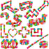 Poartsda 30 Pack Wacky Tracks Snap and Click Fidget Toys Bulk for Party