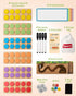 Set 1st 2nd Counters 3-8 SYNARRY Wooden Ten-Frame Math Manipulatives for Kindergarten Elementary Grade Homeschooling