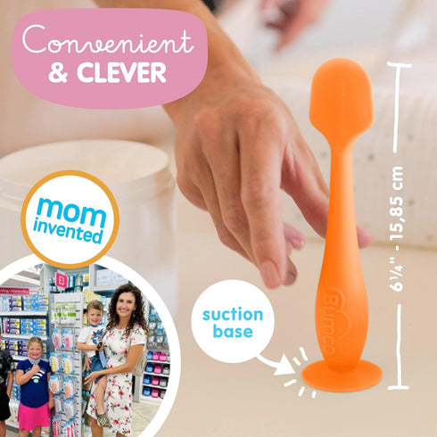 (2-Pack) Bumco Diaper Cream Spatula - BPA-Free Diaper Bag Essentials, Soft & Flexible Butt Spatula Baby, Mom-Invented