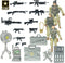 United States Army Recon Platoon Playset with 3 Military Action Figures, Mini Weapons & Accessories