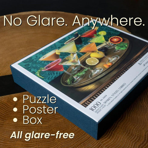 1000 26.6" 19.25" Shaken, Styled, Stirred Cocktail Puzzle, Premium Piece Jigsaw Puzzle for Adults, Glare-Free