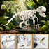 AibangBuildzy 3 1 447PCS 8-12 in Dinosaur Skeleton Building Blocks, T REX, Triceratops & Mosasaurus Fossils Building