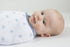 Set 3, Amazing Baby Swaddle Blanket with Adjustable Wrap, of Tiny Anchors, Stripes and Solid, Denim and Gray, Small