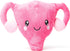 nerdbugs Uterus Plush Funny Hysterectomy Gift, Endometriosis & Fertility Support Toy, Gynecology