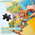 LovesTown Magnetic Travel Puzzles Book - Animal Wooden Magnetic Puzzles for Toddlers Learning on Road Trips