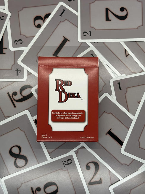 Red Deka Card Game - Sabotage Strategy Game for Game Night with Family and Friends