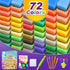 72 3 4 5 6 7 8+ Magic Clay - Air Dry Clay Colors, Modeling Clay for Kids with Tools, Soft & Ultra Light, Toys Gifts