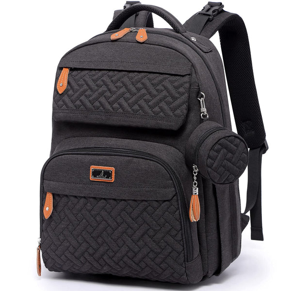 BabbleRoo Diaper Bag Backpack - Travel Large Baby Diaper Bag with Changing