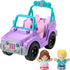 Fisher-Price Little People Barbie Toy Car - Beach Cruiser with Music Sounds and 2 Figures for Pretend Play