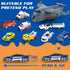 Set XDUOYJOY Airplane Toy with Trucks, Helicopter, Planes and Playmat, Airport Aviation Toys for Boys Girls, Great Gift