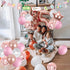 Spa Birthday Party Supplies Girls - Rose Gold Balloon Banner Garland, Star Foil Balloons for Pajamas Birthday