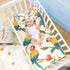 SyXIOP 28" 52" Cartoon Funny Macaw Neutral Cooling Baby Waterproof Crib Mattress Cover x Absorbent Bed Pads Disposable