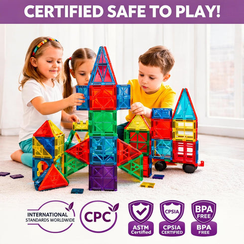 Mini Melow 100 Set, 3+, 4-8, Magnetic Tiles, Pcs Magnetic Building Blocks STEM Magnetic Toys for Kids Magnetic Tiles