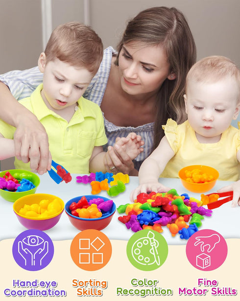 Counting Animal Montessori Toys for 3-5 Years Old, Toddler Preschool Learning Activities, Birthday Gifts for Kids
