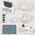 1 12 Set SAMCAMI Miniature Dollhouse Furniture Scale - Wooden Dollhouse Furniture for Dollhouse Living Room - Doll