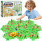 VESPRO 10Pcs Puzzle Racer Kids Car Track Set for Toddlers Boys, Race Tracks