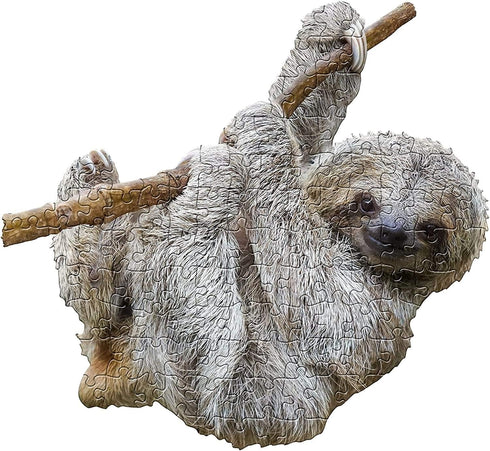Madd Capp Puzzles Jr. I AM Lil’ Sloth - 100 Pieces Animal Shaped Jigsaw Puzzle