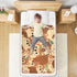 siphylline 52" 34" Cartoon Cute Squirrel Brown Extra Large Resuable Toddler Mattress Pads Highly Absorbent Diaper