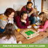 (2-4 4 8 12 Inch Ropoda Wooden Shut The Box Game Players) - Large Sided Board, Dice, Rules - Amusing Addition Game