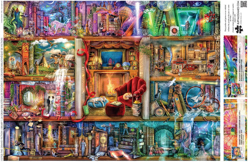 Buffalo Games - Aimee Stewart - The Grand Fiction Library - 1000 Piece Jigsaw Puzzle for Adults
