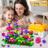 Novaluki 3 4 5 6 7 3-5 Flower Garden Building Toys for Toddler Years Old, DIY Stacking Toys with Storage Box, Kids STEM