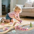 Set Set 2-4, 3 4 5 6 7 Lehoo Castle Wooden Train - Unicorn Train for Toddlers Wooden Train Track Toddler Girl Toys